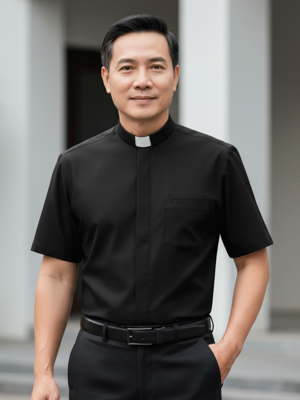 SƠ MI CỔ CÔN TAY NGẮN - KHÔNG NHĂN - MÁT - NHẸ CON11-MAU3