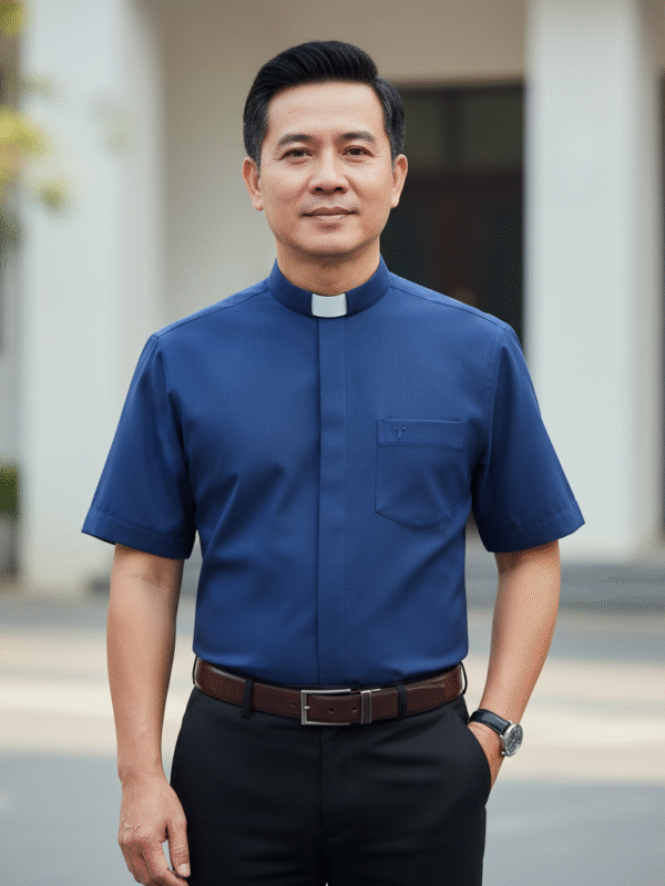 SƠ MI CỔ CÔN TAY NGẮN - KHÔNG NHĂN - MÁT - NHẸ CON11-MAU12