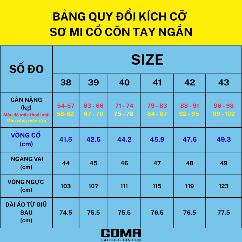 Bảng Size