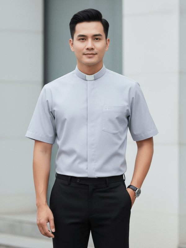 SƠ MI CỔ CÔN TAY NGẮN - KHÔNG NHĂN - MÁT - NHẸ CON11-MAU9