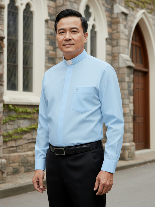 SƠ MI CỔ CÔN TAY DÀI - KHÔNG NHĂN - MÁT - NHẸ CON12-MAU17